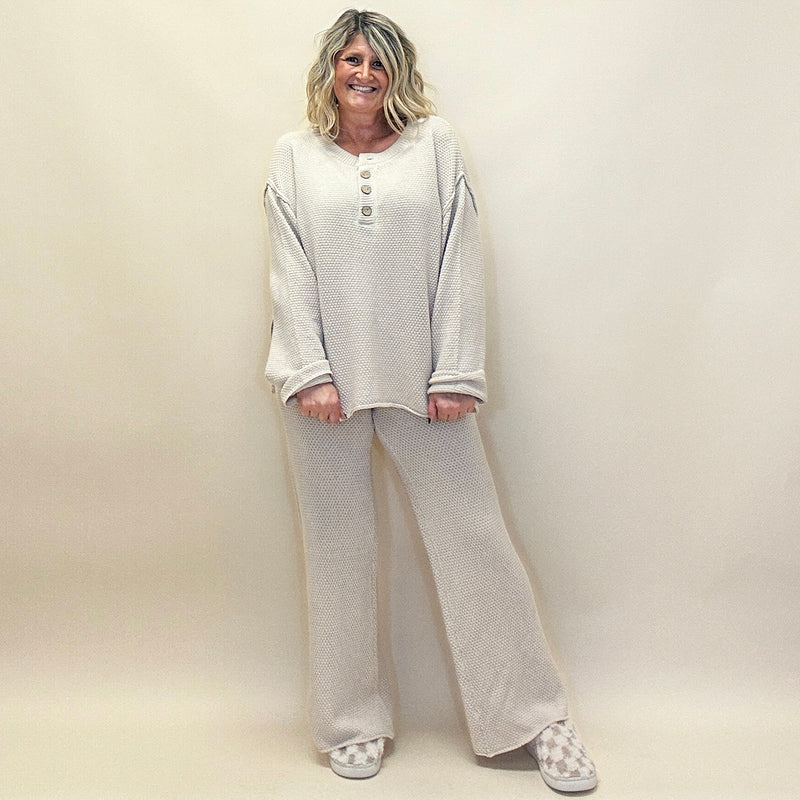 Textured Knit Set
