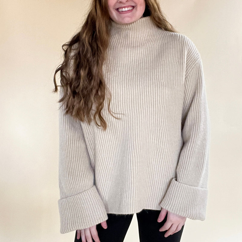 Funnel Neck Oversized Sweater