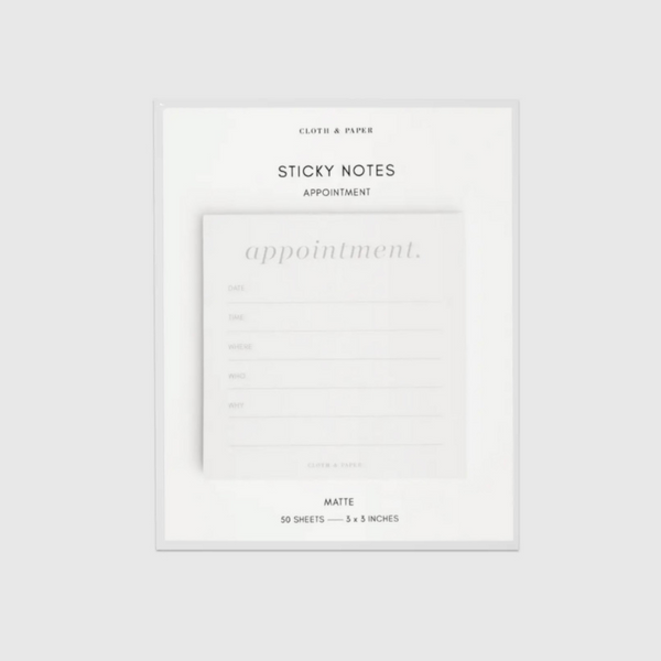 Appointment Sticky Notes