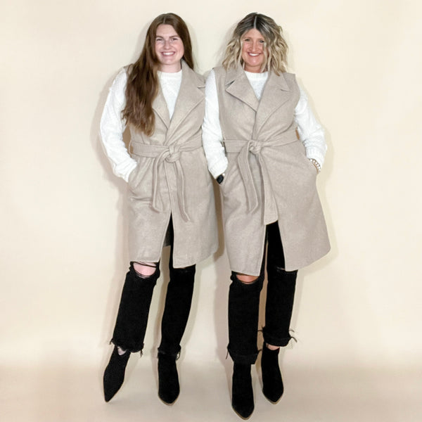 Collared Vest Coat