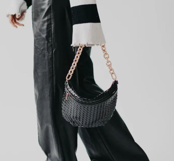 Bold Metal Chain Shoulder Strap