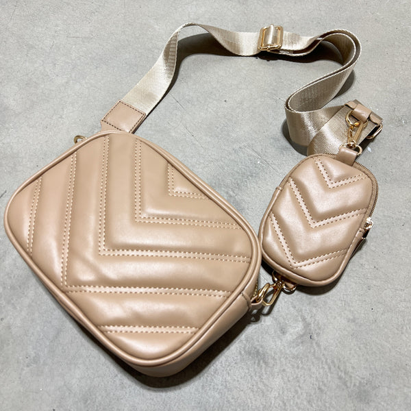 Quilted Crossbody with Coin Purse