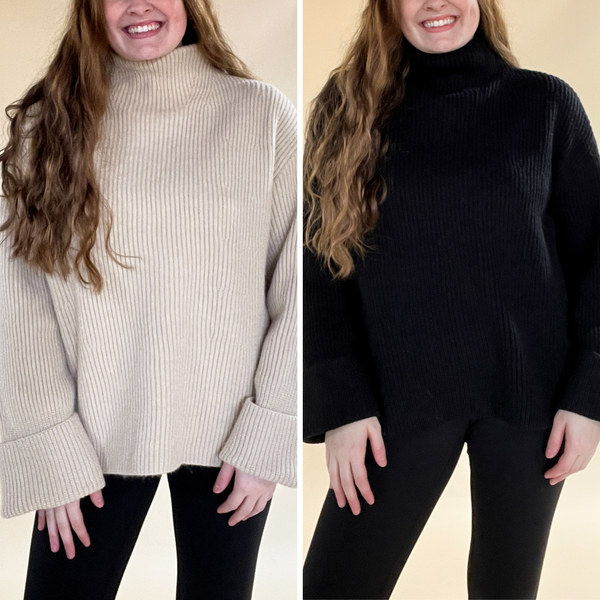 Funnel Neck Oversized Sweater