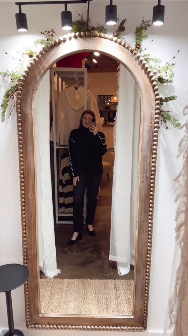 Stitched High Neck Sweater