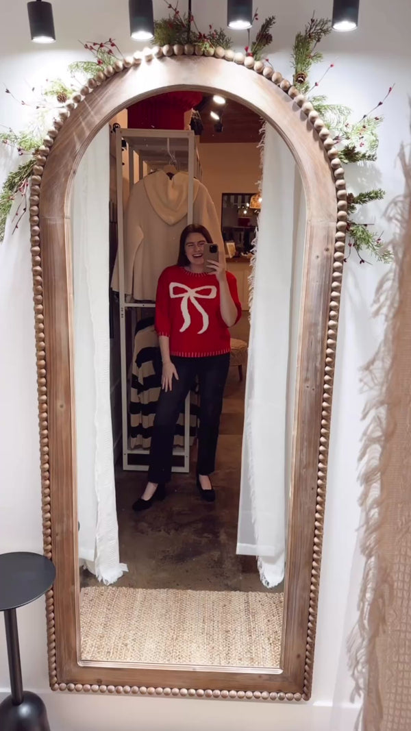 Bow Stitched Detail Sweater