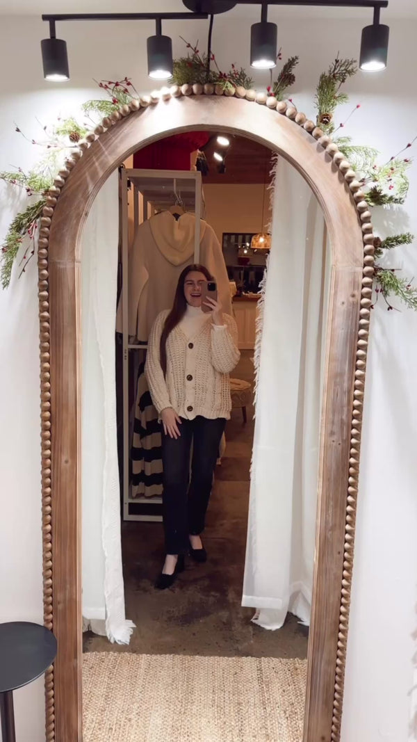 Chenille Button Down Cardigan