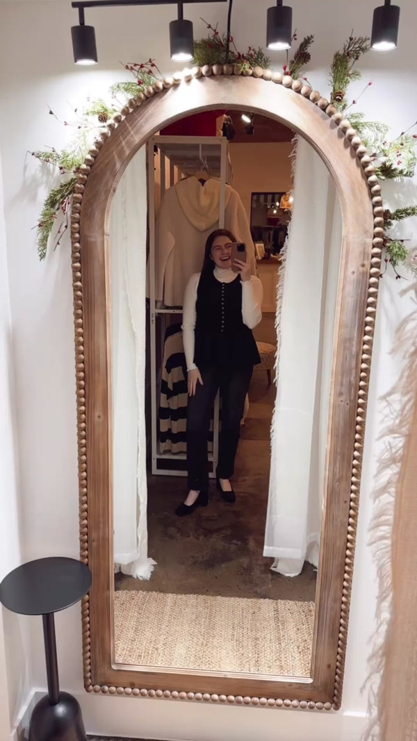 Knit Button Down Peplum Vest