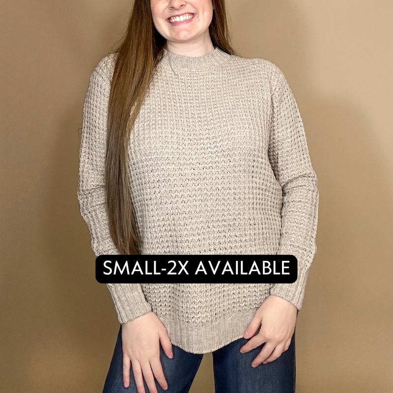 Waffle Knit Sweater