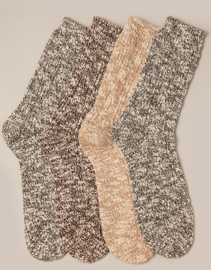 Heathered Knit Socks